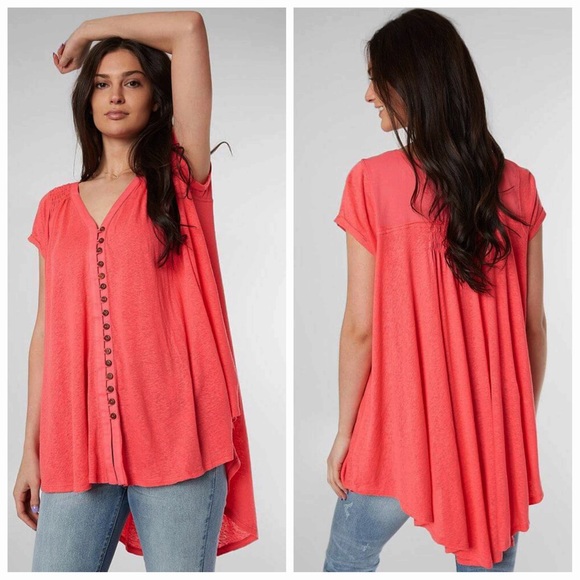 Free People Tops - NWT Free People Highland Top in Azalea Small